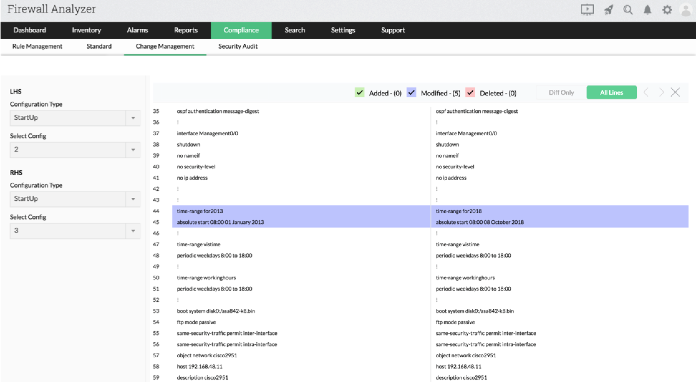 Change Management Report