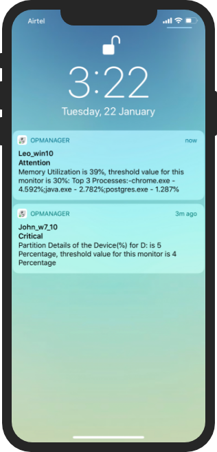 Application Mobile - Image 1 | ManageEngine OpManager