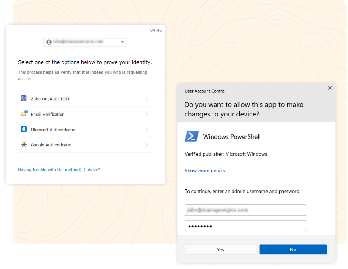 MFA for administrative privilege action