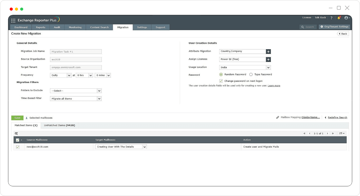 Exchange migration