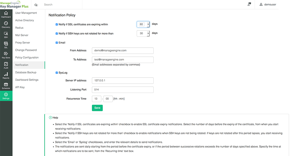 alertes d'expiration des certificats SSL