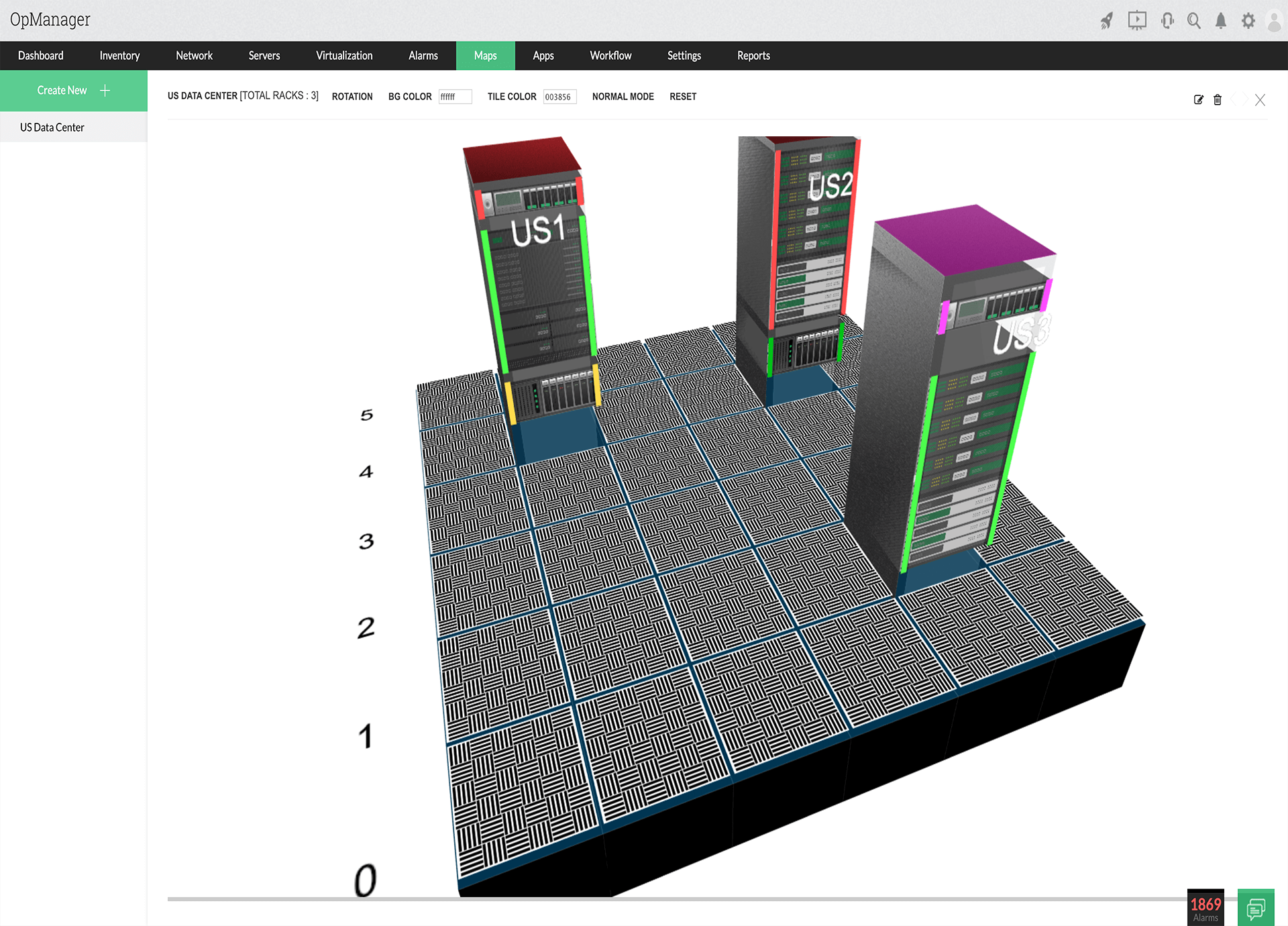 Network Rack Monitor - ManageEngine OpManager