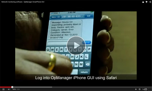 opmanager image video GUI smartphone