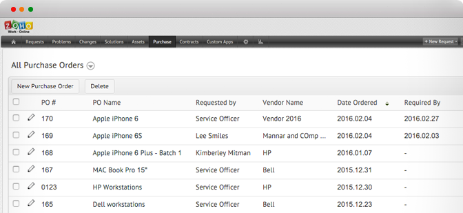 Purchase order software