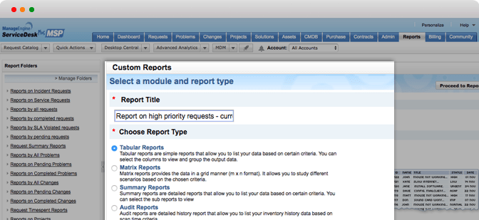 custom helpdesk reports