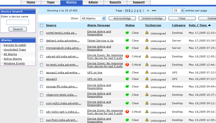 Outil de supervision réseau, de découverte réseau et d'analyse serveur pour diagnostique serveur - OpManager Manage Engine