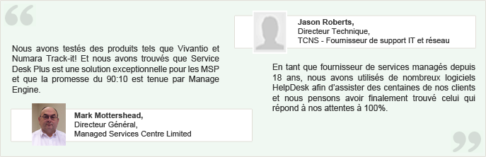 servicedesk plus msp temoignage